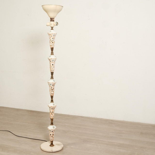 Vintage Ceramic Floor Lamp, 1940s For Sale - Image 15 of 18