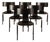Vintage Ebonized Anziano Chair Attributed to John Hutton for Donghia, Set of 6 For Sale