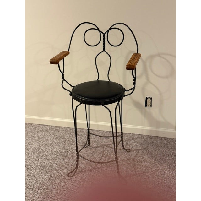Arts & Crafts Early 20th Century Ice Cream Parlor/#8m Billiard Chairs For Sale - Image 3 of 9