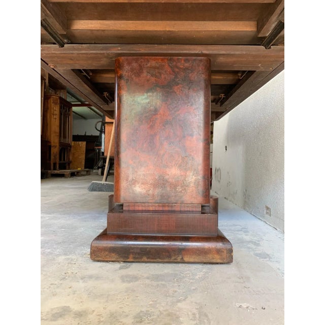 Art Deco Rosewood Burl Table, Italy, 1930s For Sale - Image 11 of 13