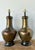 Vintage Boho Monumental Brass and Copper Lamps - A Pair For Sale In West Palm - Image 6 of 10