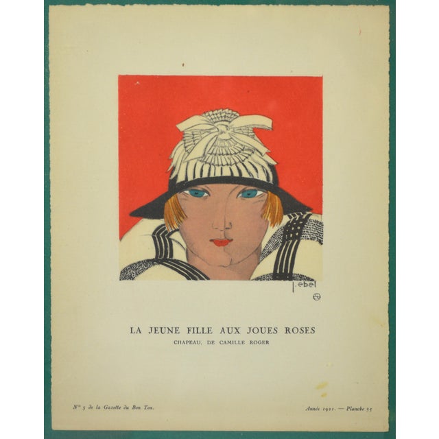 Very appealing French art deco era prints, one a "Chez Mercier Freres", the other from "The Gazette du Bon Ton". The...
