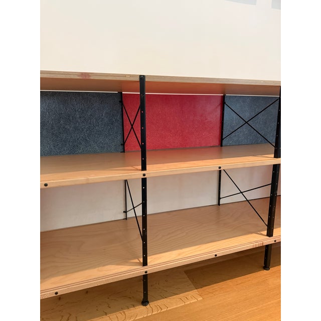 Eames 3 Sliding Door Credenza / Bookcase For Sale In Los Angeles - Image 6 of 7