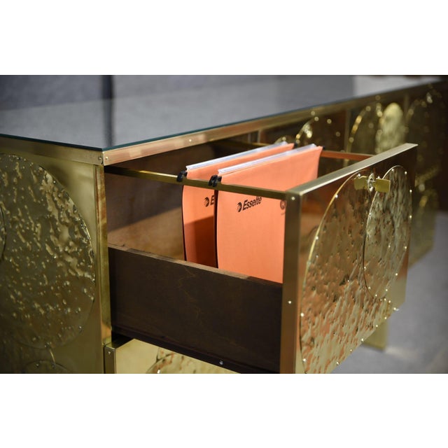 Black Brass and Birch Sideboard from Justfurnituress SRL For Sale - Image 8 of 13