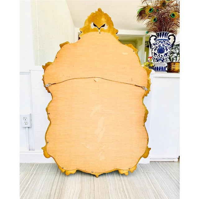 Vintage Baroque / Hollywood Regency Statement Mirror For Sale - Image 4 of 6