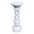 Vintage Italian Carved Carrara Marble Pedestal Plant Stand Column For Sale