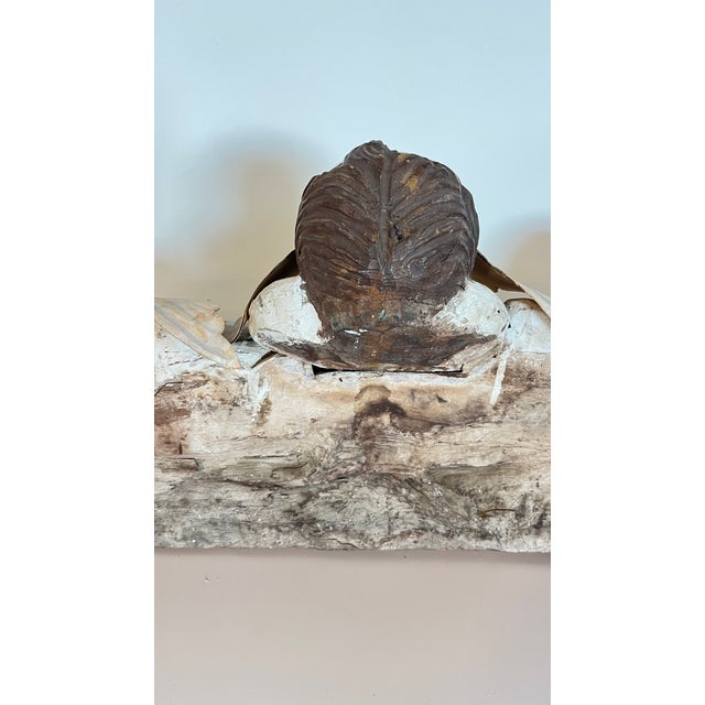 Vintage Wood Carved Santos Cherub Angels For Sale - Image 11 of 12