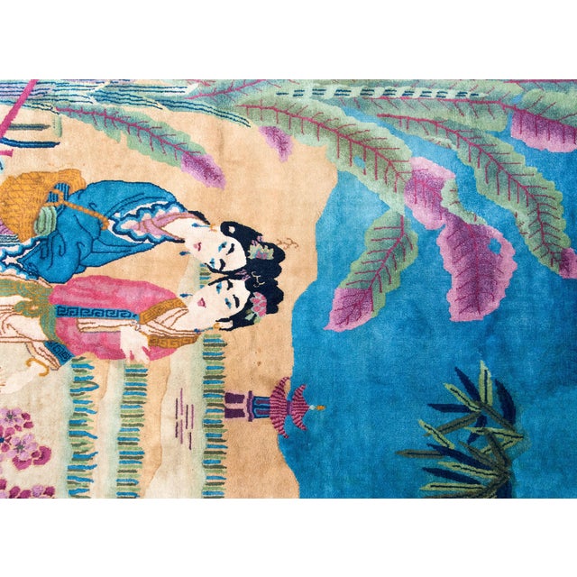 Early 20th Century Chinese Art Deco Rug For Sale In Chicago - Image 6 of 15