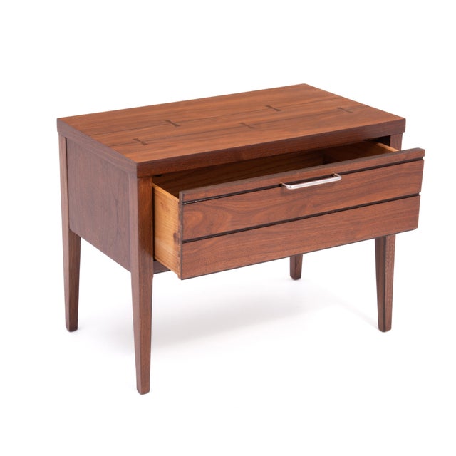 A Lane Altavista "Tuxedo" nightstand designed by Paul McCobb. The nightstand is professionally restored and in very good...