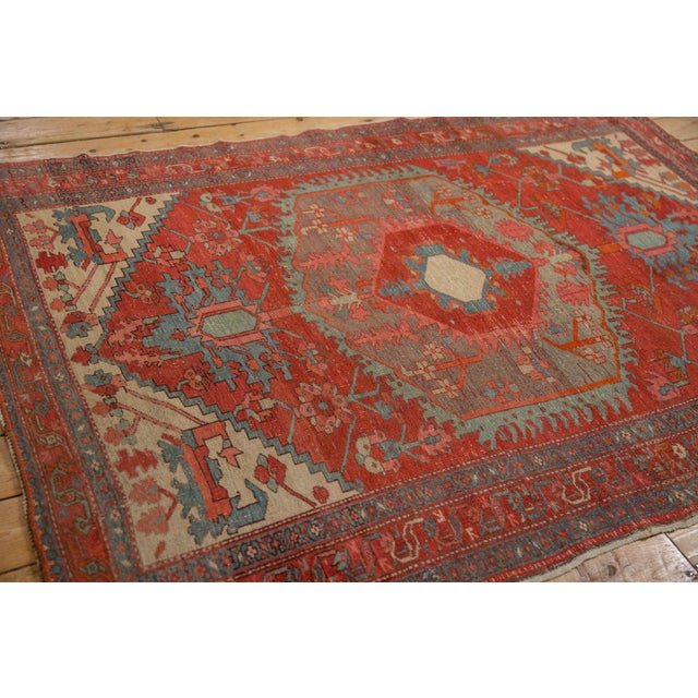 1920s Antique Persian Northwest Hexagonal Medallion Wool Rug For Sale - Image 12 of 14