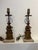 Vintage Figural Girandole Style Bronze Tone Table Lamps — a Pair For Sale - Image 4 of 7