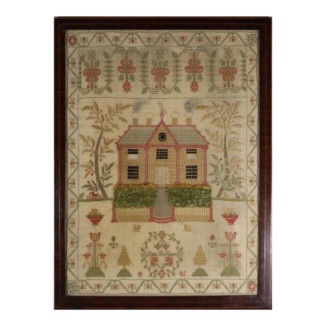 Antique Scottish Sampler, 1805, by Eliza McKune For Sale