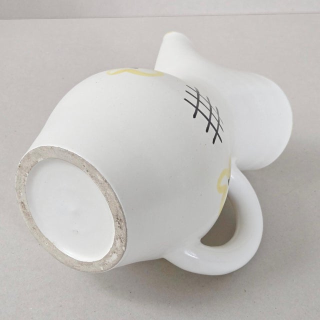 1950s Vintage Ceramic Pitcher by André Baud for Vallauris, 1950s For Sale - Image 5 of 13