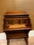 Wood Antique Quarter Sawn Solid Oak Child's Roll Top Trestle Desk - Original Brass For Sale - Image 7 of 13