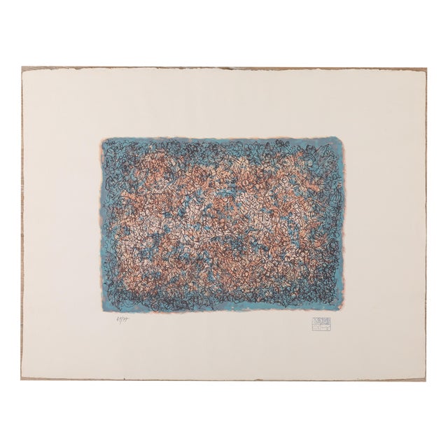 Mark Tobey, Blue Reverie, Silkscreen Print For Sale