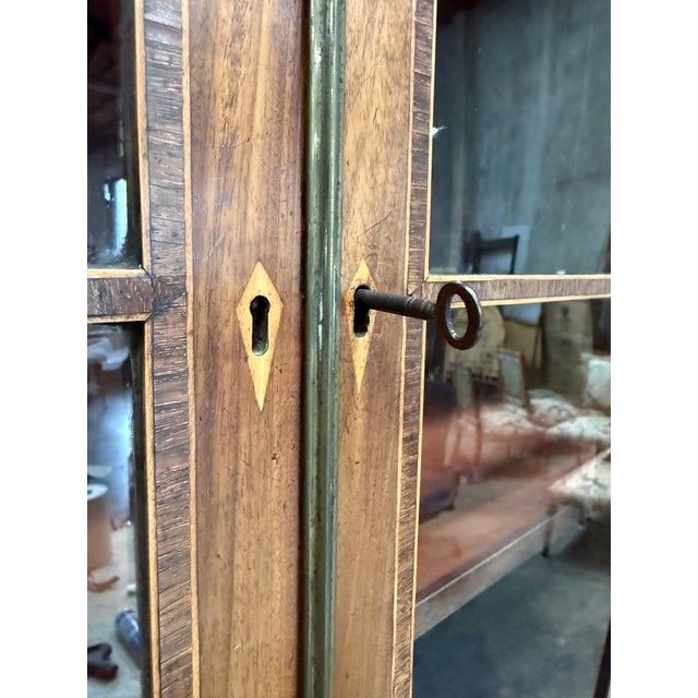 George III Mahogany Secretary Bookcase c.1800 93" For Sale - Image 11 of 17