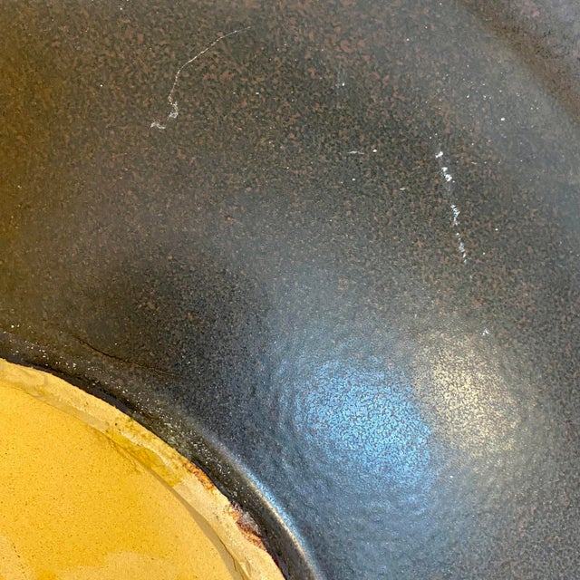 1990s Global Views Glazed Earthenware Frog and Lily Pad Decorative Plate For Sale - Image 5 of 10