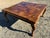 This Vintage Mid Century Modern French Provincial Parquetry Burl wood Coffee Table features a unique patchwork pattern and...