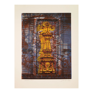 Judith Lipnik Perlow Column Series XIII 2003 Signed Serigraph in Colors on Paper