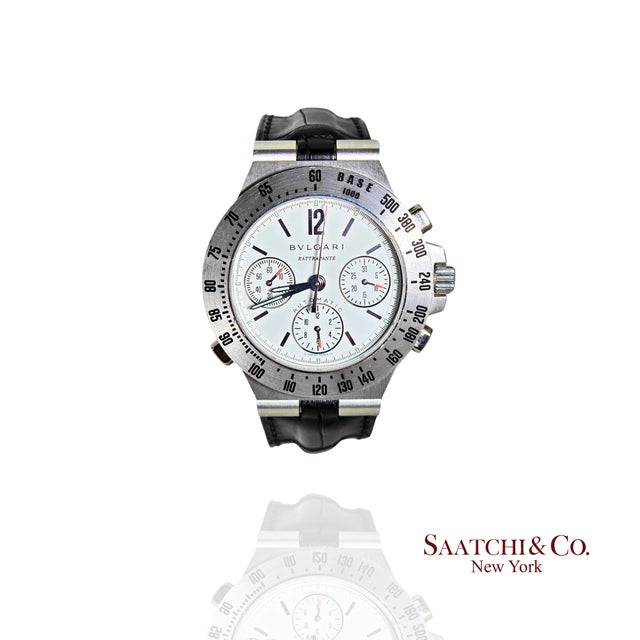 Bvlgari Diagono Watch Model: CHW40GTA Creator: Bvlgari Case Material: 18k Gold Case Color: Silver Case Back: Exhibition...