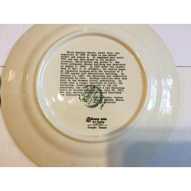 Vintage Mid-Century Alabama Church Plates - Set of 12 For Sale - Image 12 of 13