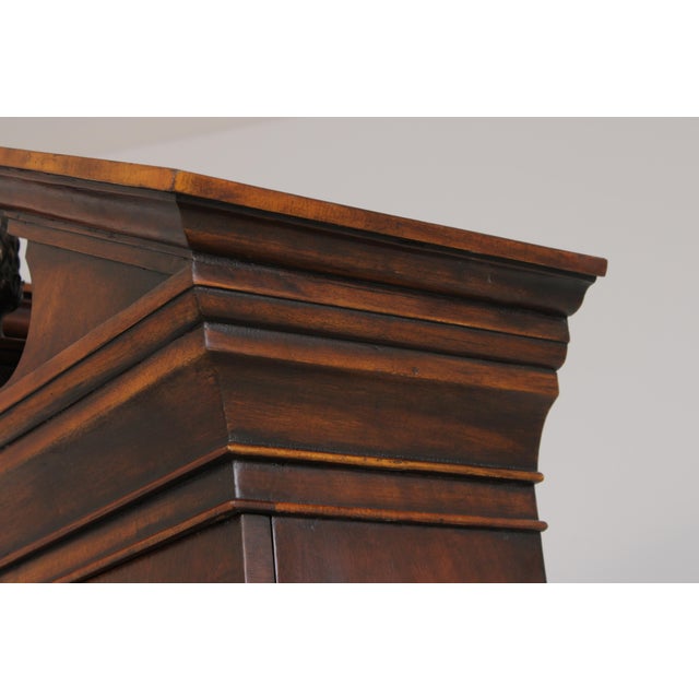 Theodore Alexander Mahogany Secretary Desk For Sale - Image 16 of 18
