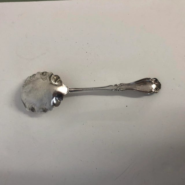 Vintage ornate silver plate large serving spoon, makers mark reads “*Rogers & Bro A1” 8.75” L X 2.5”W polished and shiny...