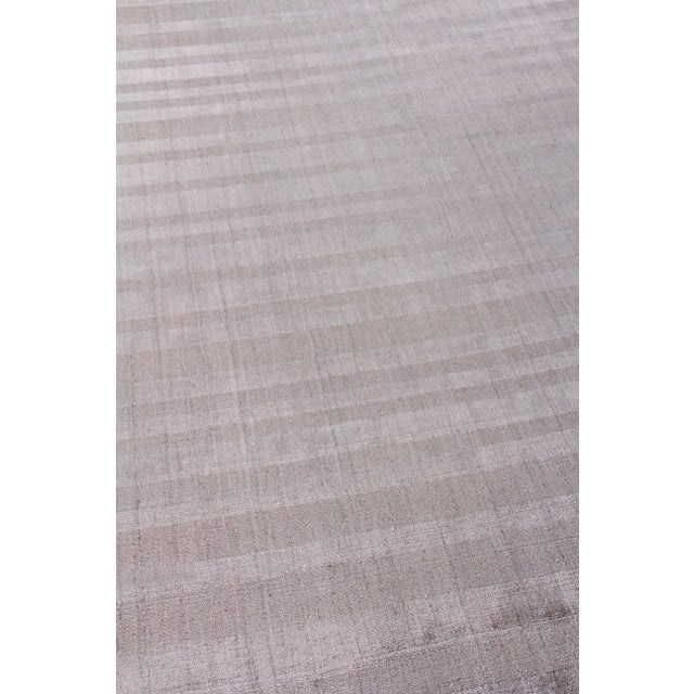 Not Yet Made - Made To Order Iscar Hand loom Wool/Viscose Ash Rug-9'x12" For Sale - Image 5 of 8