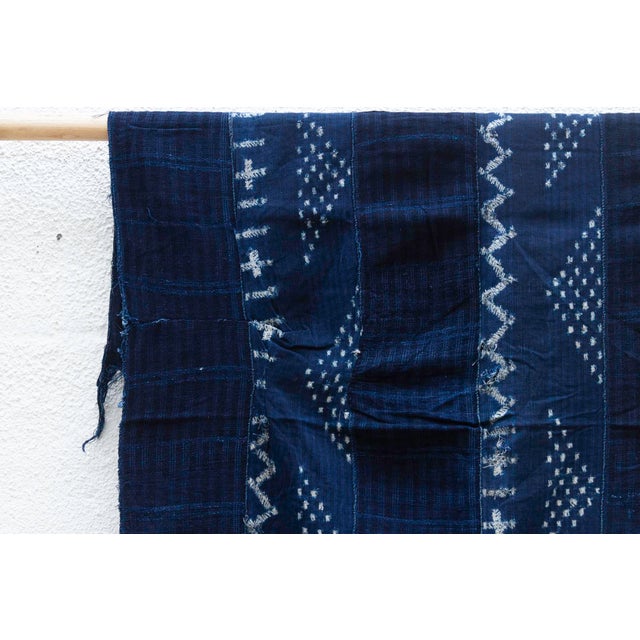 1960s Yara Indigo Mud Cloth For Sale - Image 5 of 7