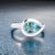 Natural Solitaire Aquamarine Ring 6.5 14k W Gold 1.60 TCW Certified $3,950 310624 This is a Unique Custom Made Glamorous...