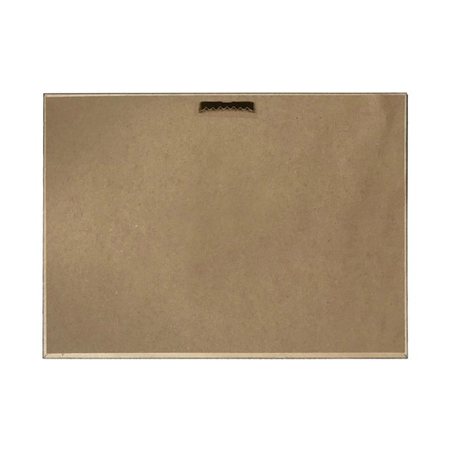 Flock of Sheep Landscape Print on Canvas in Thin Gold Frame- a 7" X 11" Print, Framed to 9" X 13" For Sale - Image 4 of 5