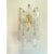 Contemporary Transparent Poliedri Murano Glass Gold Wall Sconce by Simoeng for Simoeng For Sale - Image 3 of 8