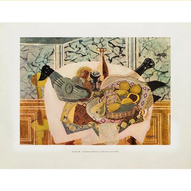 1950s After Georges Braque "The Mauve Cloth", First Edition Swiss Full-Color Print For Sale - Image 9 of 9