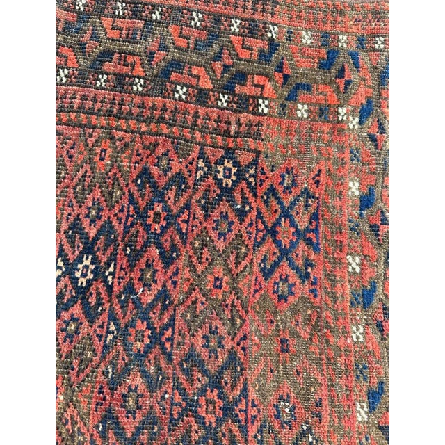 Turkmen Baluch Rug, 1950s For Sale - Image 12 of 18