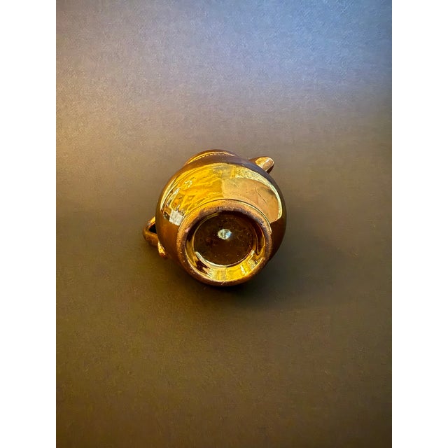 Copper Vintage English Copper Lustre Pitcher/Creamer For Sale - Image 8 of 8
