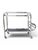 Mid-Century Modern Art Deco French Drinks Trolley with Mirrored Glass & Removable Tray, 1930s, Set of 2 For Sale - Image 3 of 9