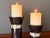Metal 1980s Pair of Tessellated Horn and Brass Candle Holders For Sale - Image 7 of 12