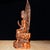 Vintage Boxwood Carving of Guanyin in Royal Ease Pose With Mala For Sale - Image 4 of 7