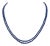 105 Carat Natural Sapphire Bead Two-Strand Necklace Sterling Silver Clasp For Sale