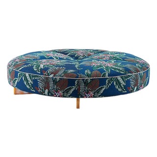 Sail Out Outdoor Ottoman in Teak and Fabric by Rodolfo Dordoni for Cassina For Sale