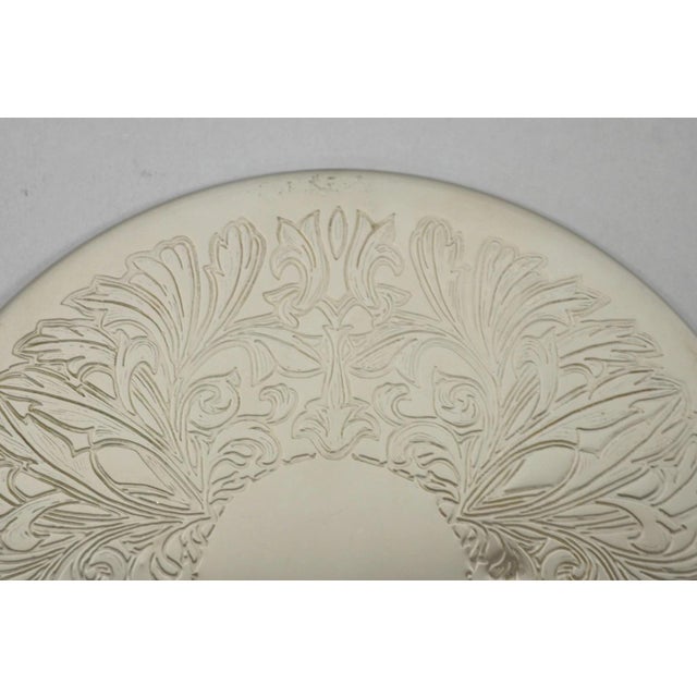 Vintage Mid Century Silver Plated 8" Round Leafy Scroll Design Pot Trivet For Sale - Image 4 of 9