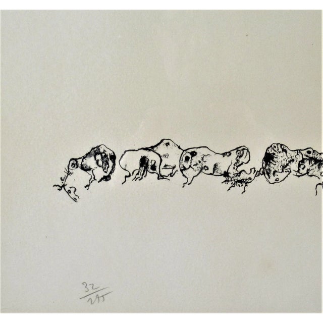 Printmaking Materials Hoi Lebadang, Horses #II, c.1974 For Sale - Image 7 of 9