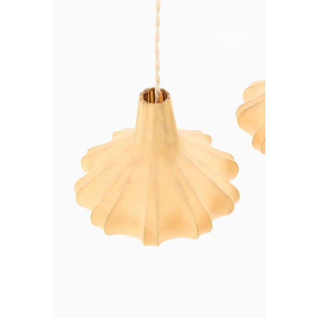 Ceiling Lamp in Plastic and Teak, 1950s For Sale - Image 3 of 8