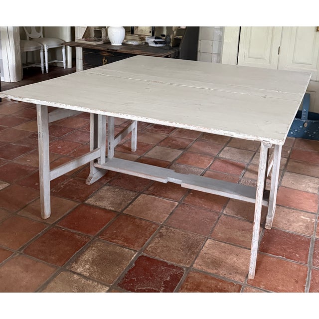 Gustavian (Swedish) Gustavian Folding Table, 1800s For Sale - Image 3 of 10