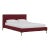 Norah Platform Bed in Berry Classic Velvet, California King For Sale