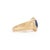 Metal 1.12ct Blue Sapphire & Diamond Bezel Chunky Ring 14k Yellow Gold Size 5 For Sale - Image 7 of 17