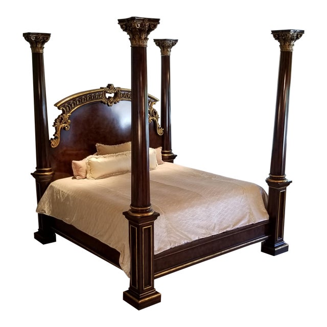 Henredon King Size Four Poster Bed Chairish