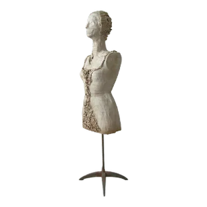 Antique 1920's French Female Art Bust Mannequin