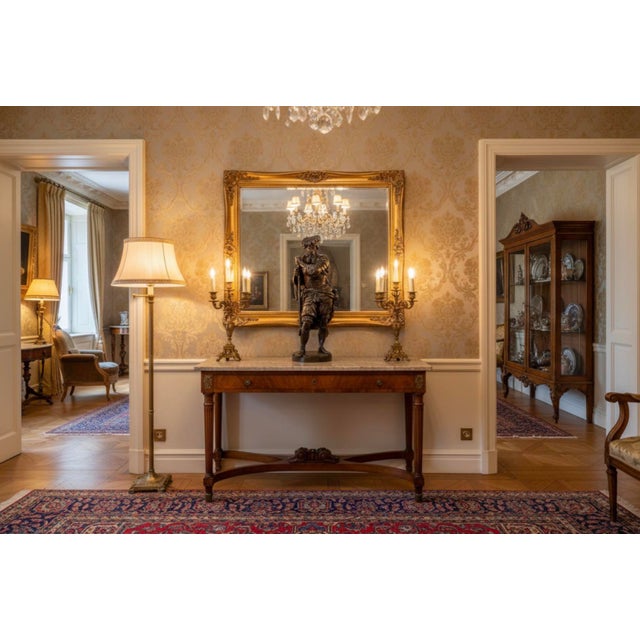 Antique 25” Signed French Bronze Sculpture the Landsknecht by Albert-Ernest Carrier Belleuse For Sale - Image 13 of 13