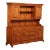 Farmhouse Chippendale Style Vintage Pine Stepback Hutch For Sale